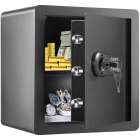 VEVOR Safe 1.8 Cubic Feet Home Safe Steel for Cash Gold 15.75x13x16.9 inch