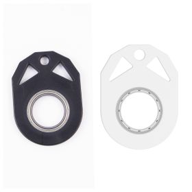 Creative Fidget Spinner Toy Keychain Hand Spinner Anti-Anxiety Toy Relieves Stress Finger Spinner Keychain Bottle Opener Kids Toy (Option: Black White-17mm-1PC)