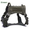 Tactical Dog Harness Pet Training Vest Dog Harness And Leash Set For Large Dogs German Shepherd K9 Padded Quick Release Harness